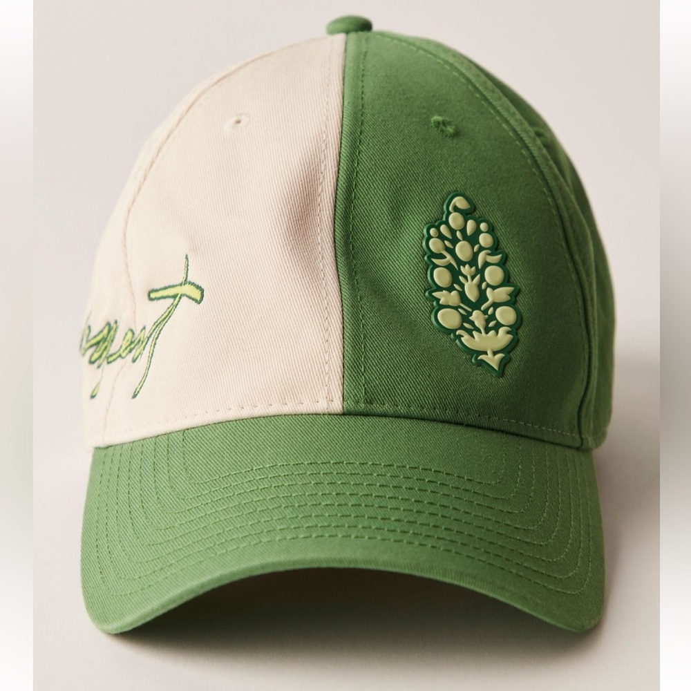 Free People FP Movement Double Hitter Adjustable Color Block Logo Baseball Cap